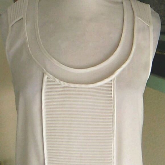 Kenneth Cole Sheer Tucked Top - Picture 2 of 9